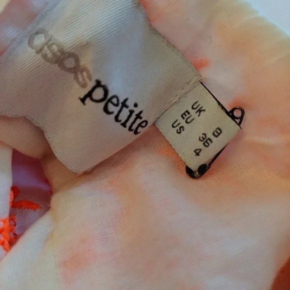 ASOS Embroidered Rose Cutout Dress | Romantic Garden Party | Size 4 - Picture 5 of 8